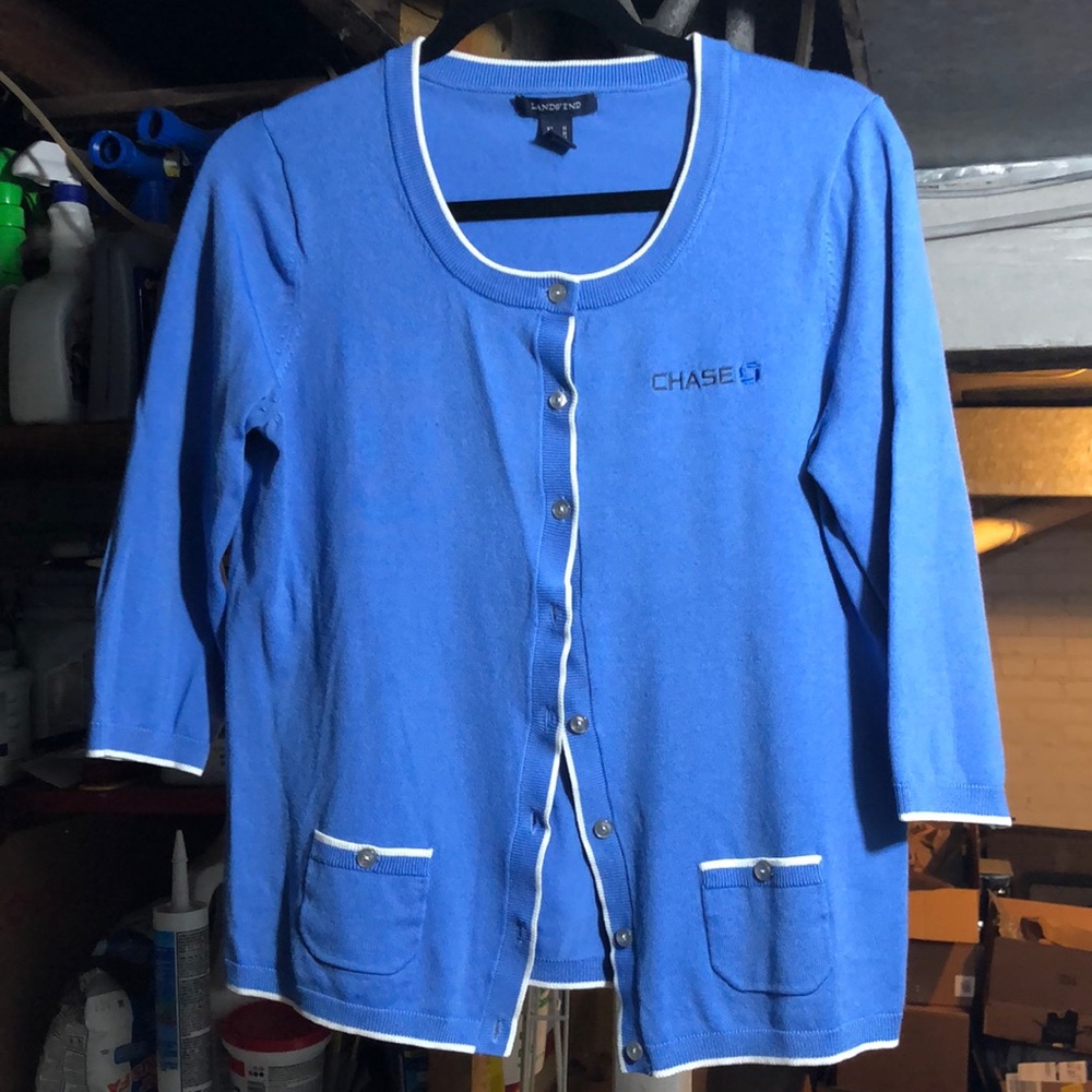 Chase Bank 3/4 sleeve cardigan